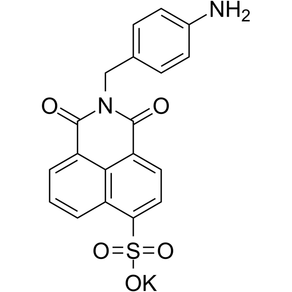 4-Sulfo-N-(4-aminobenzyl)-1,8-naphthalimide potassium 1419320-93-6